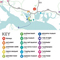 Designed for Fairways Bed and Breakfast in Waterlooville; a simple, easy to understand map of local attractions. Click the image to view the map on the Fairways website.