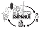 Rapanui are an eco friendly fashion brand based on the Isle of Wight. If you haven't heard of them already, you soon will, because they're awesome and they only sell clothing that is ethically made and kind to the planet. Every order they dispatch is packed in a 100% biodegradable envelope and I produced this illustration to go on the front of each one. It depicts the lifecycle of a Rapanui garment; starting life as organic cotton, being harvested ethically and processed using renewable energy, being worn and then composted at the end of it's life, creating fertile soil to grow more cotton and begin the cycle again. The squirrels, for anybody wondering, are an Isle of Wight reference.