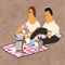 The last in a series of illustrations produced for the Evergreen Wrap promotional brochure, featuring the wraps as handy picnic blankets.
