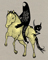 The pale horseman of death, part of a design for Treadless.