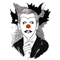 Coulrophobia is a fear of clowns, the deviant side of human nature.